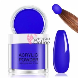 Pudra acrilica de 10g Amelie pentru constructie sau modelaj 3D - PDR29 Albastru Neon